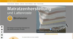 Desktop Screenshot of matratzenherstellung.de