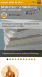 Mobile Screenshot of matratzenherstellung.de